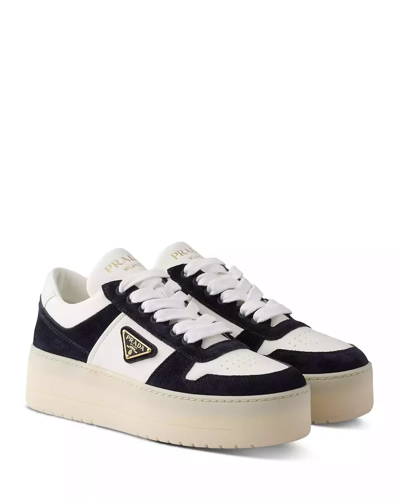 Women's Downtown Bold Nappa Leather and Suede Sneakers