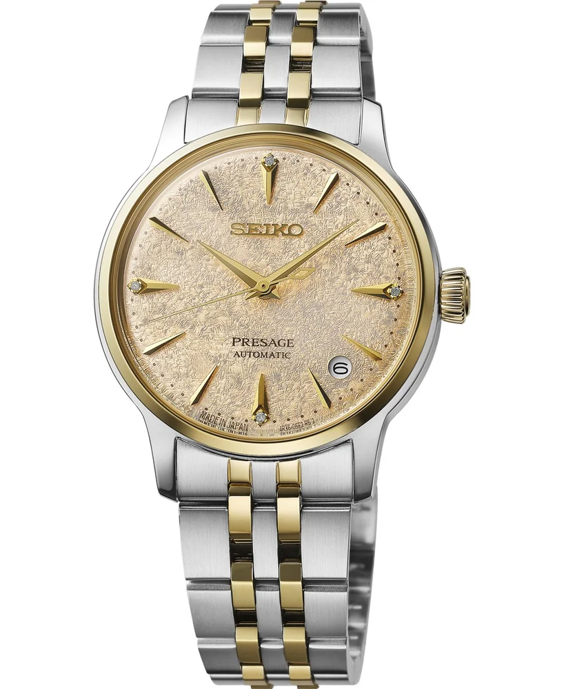 Presage Cocktail Time Mid-Size Two-Tone Automatic Bracelet Watch, 34mm