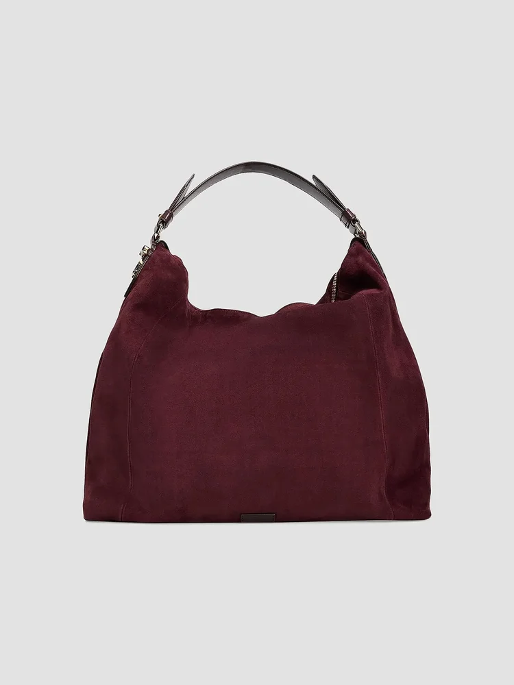 Ana Suede Hobo Bag
