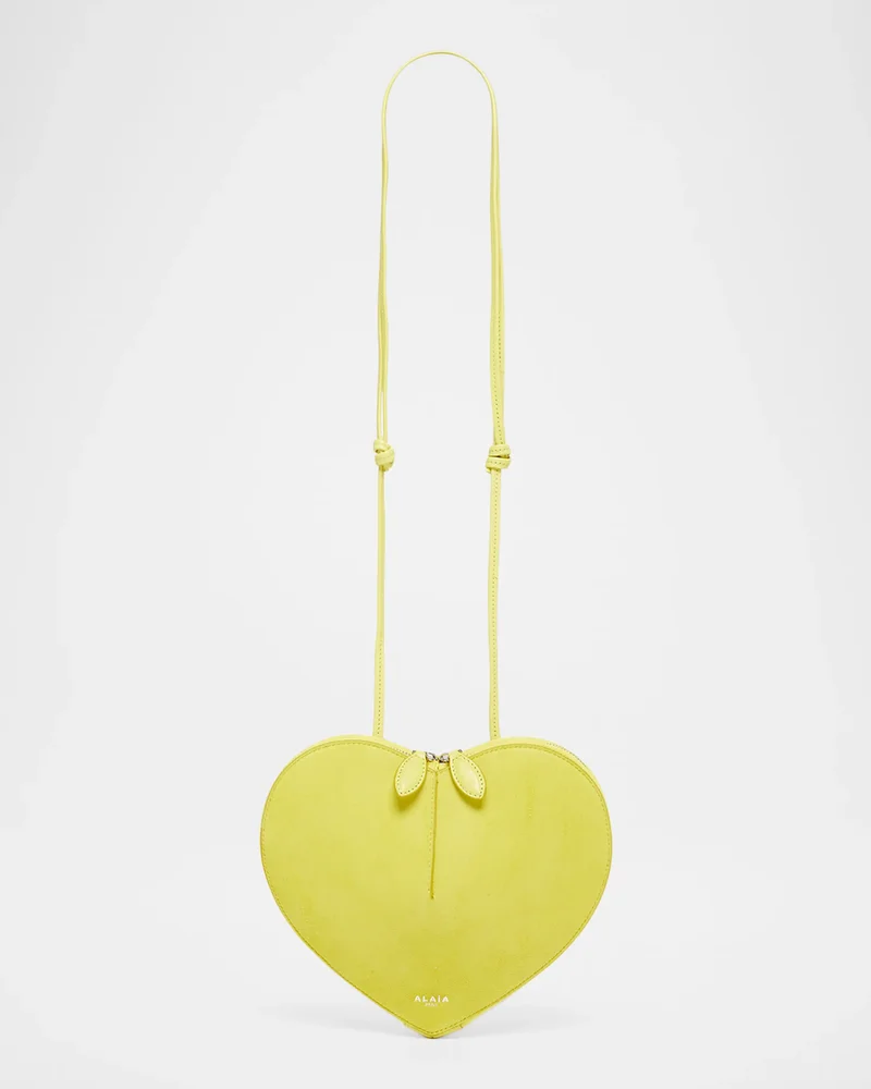 Le Coeur Crossbody Bag in Suede