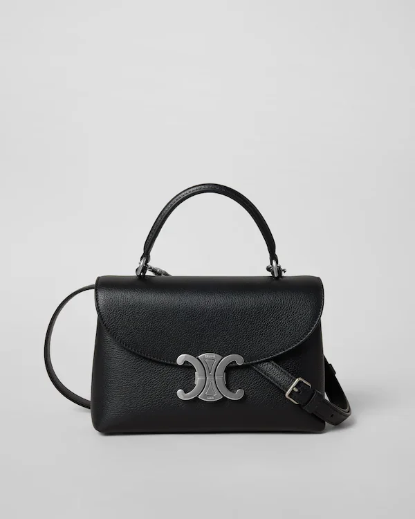 Teen Nino Bag in Supple Grained Calfskin - Black