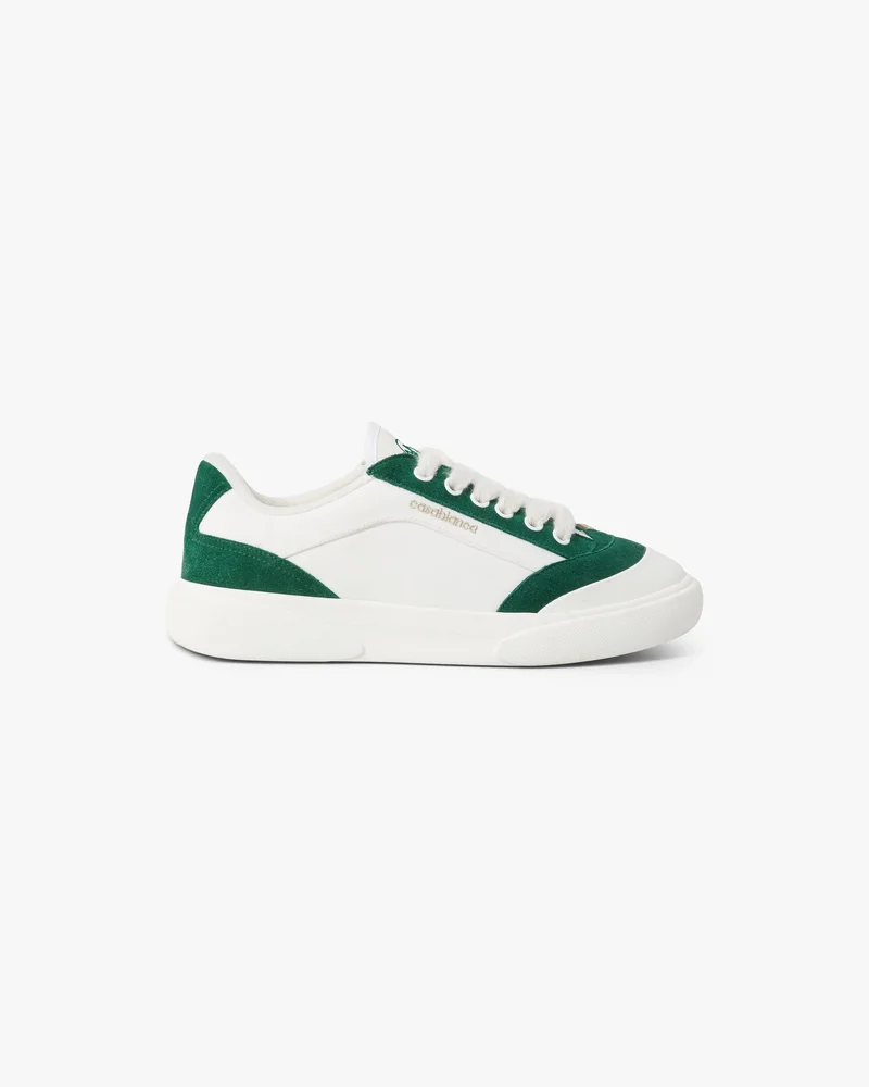 Women's White & Green Del Mar Sneaker