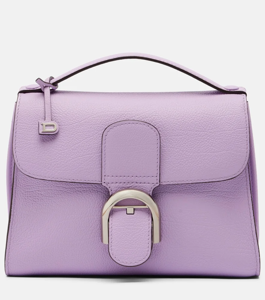 Brillant Tempo Small leather top-handle bag Purple