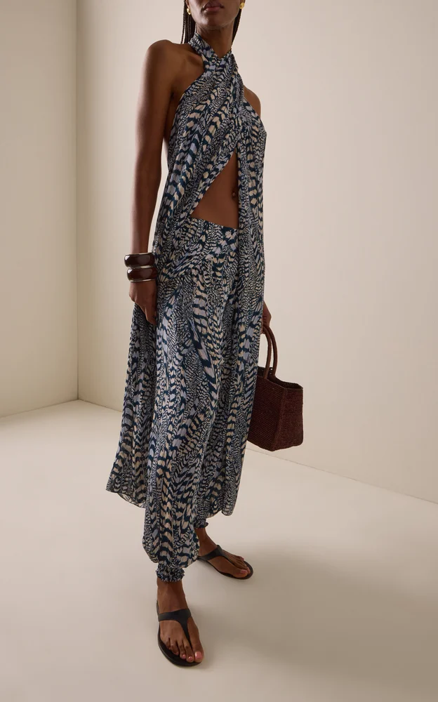 Whisper Motion Silk Wide-Leg Pants