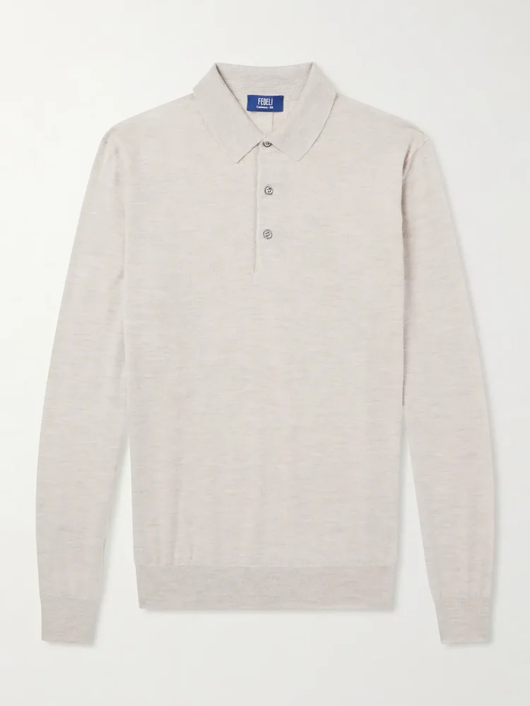 Sportman Cashmere and Silk-Blend Polo Shirt