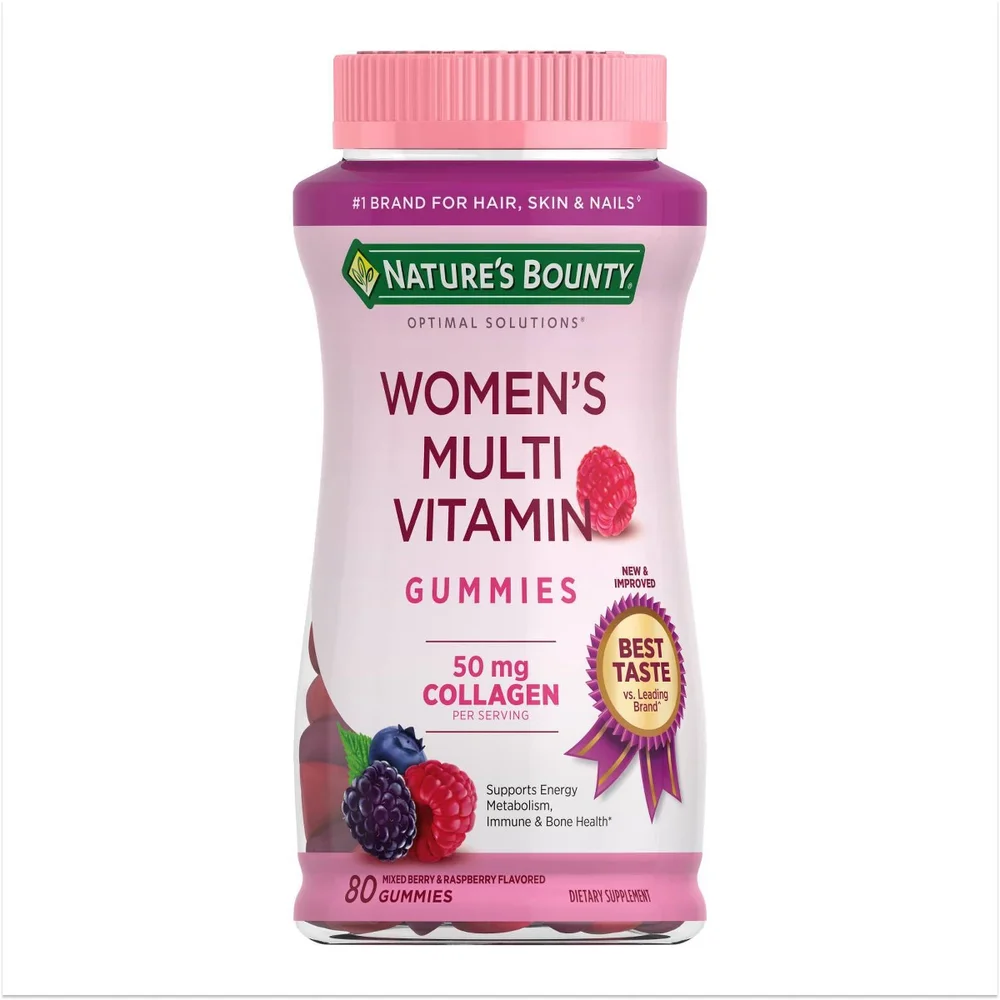 Optimal Solutions Women's Multivitamin Gummies - Mixed Berry and Raspberry