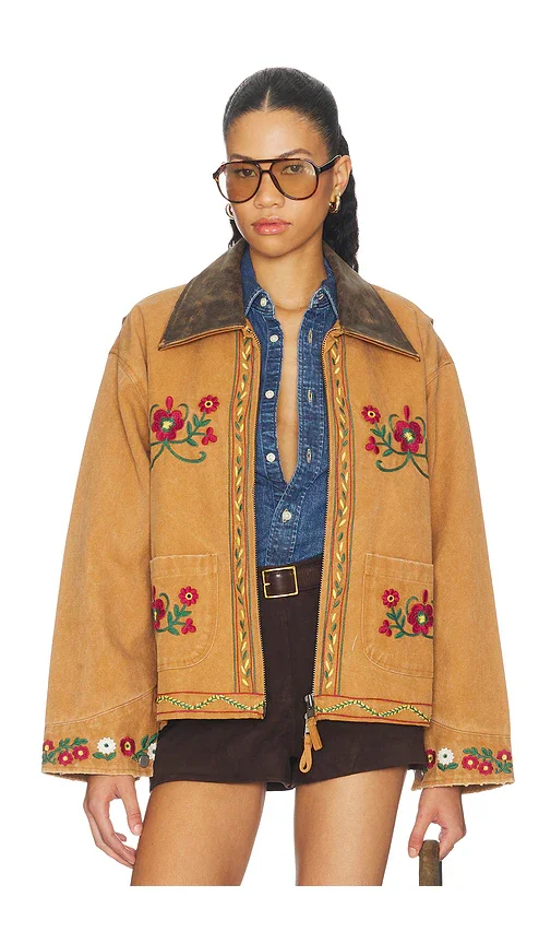 Canvas Embroidered Work Jacket