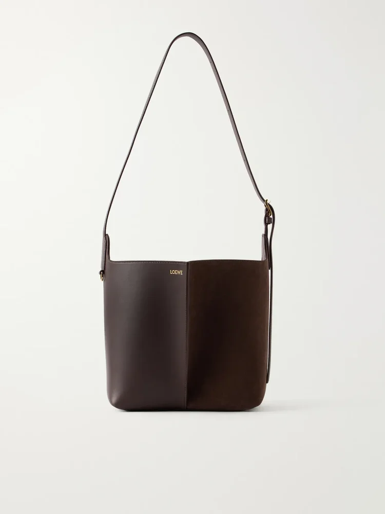 Bilbao suede and leather tote