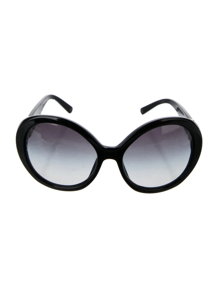 Faux Pearl Accents Oversize Sunglasses