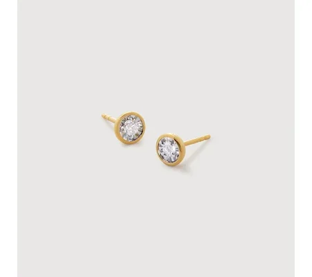 Solitaire Diamond Stud Earrings 2.5mm