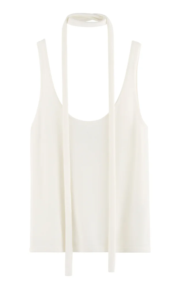 Exclusive Moment Scarf Crepe Top