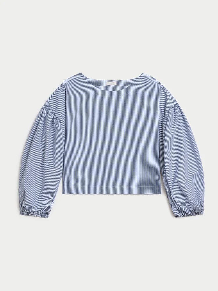 Balon Top in Cotton Poplin