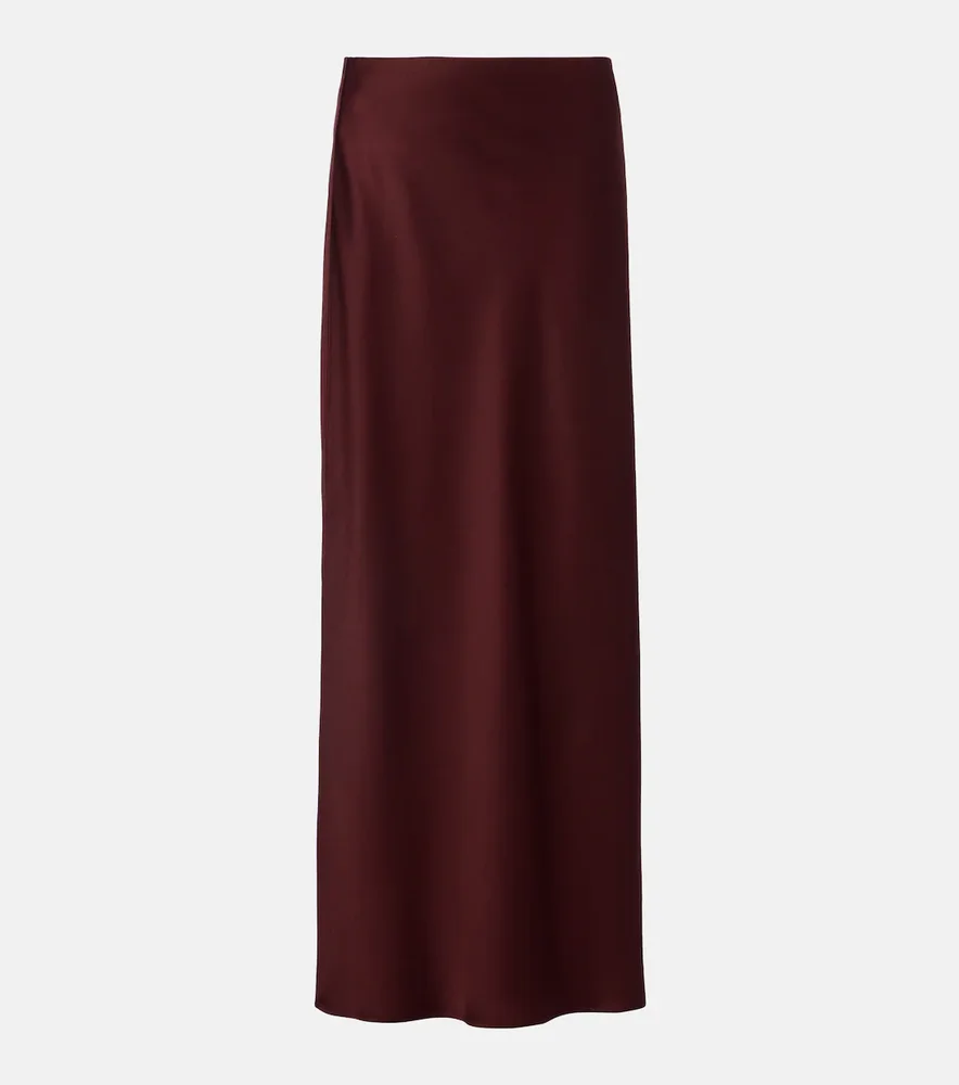 Satin maxi skirt