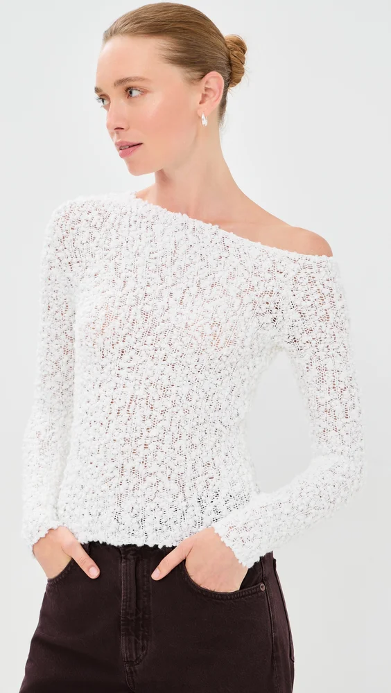 Vine Off Shoulder Sweater
