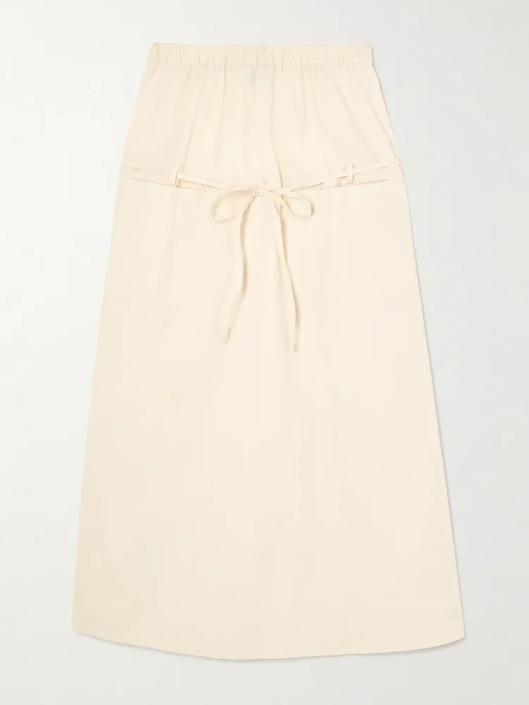 Loop organic cotton midi skirt
