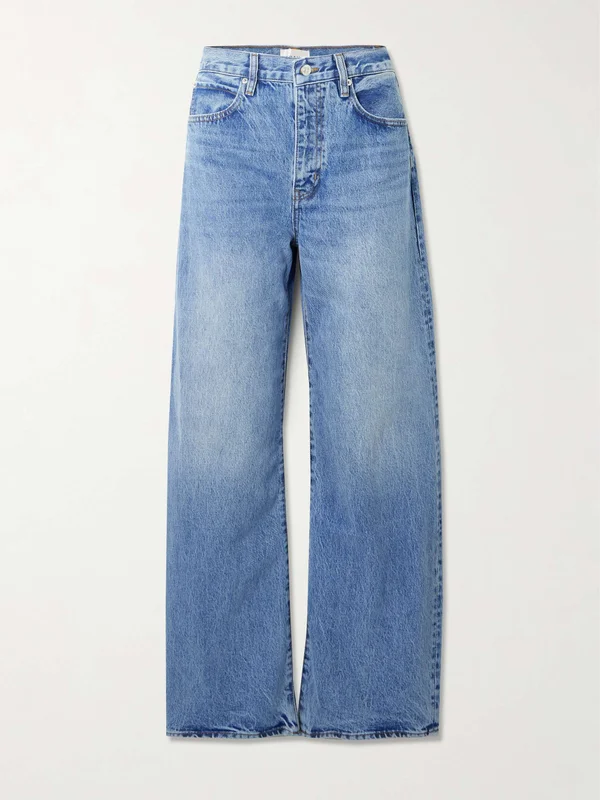 FRAME The Bow high-rise barrel-leg jeans