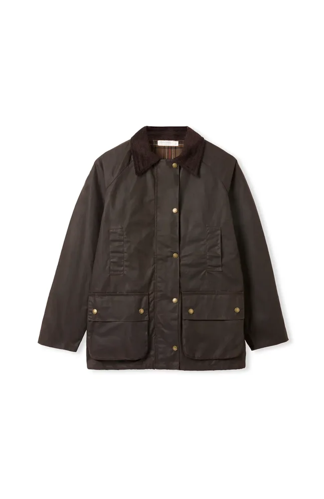 Raglan Sleeve Waxed Jacket