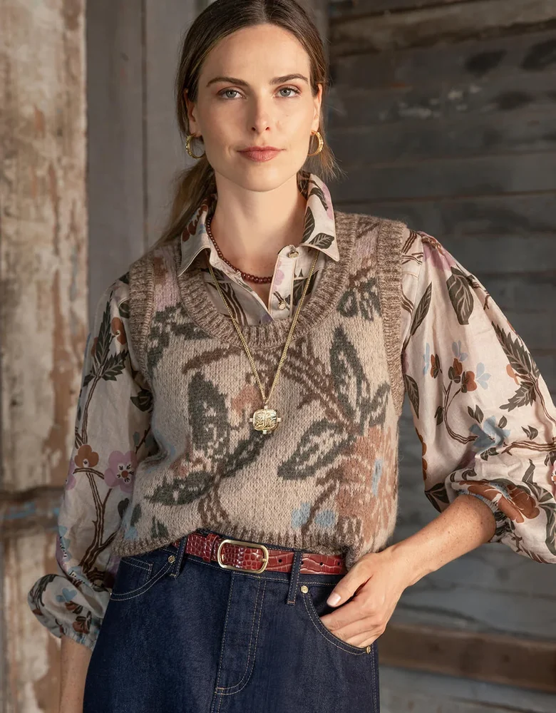 Noella Jacquard Vest