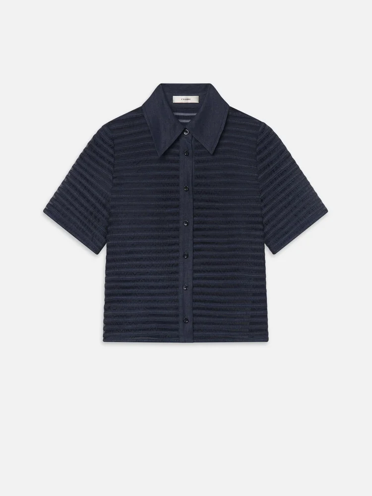 The Denim Lattice Shirt -- Skylight