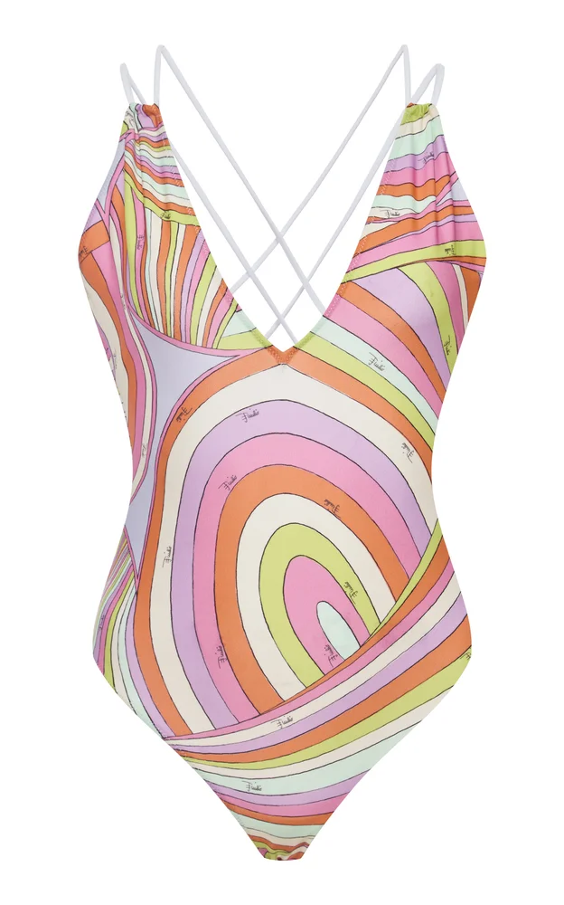 Printed One-Piece Swimsuit