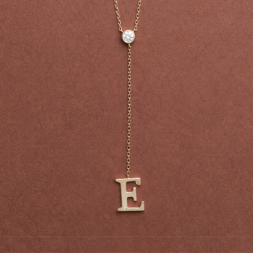 Timeless Lariat Letter Necklace