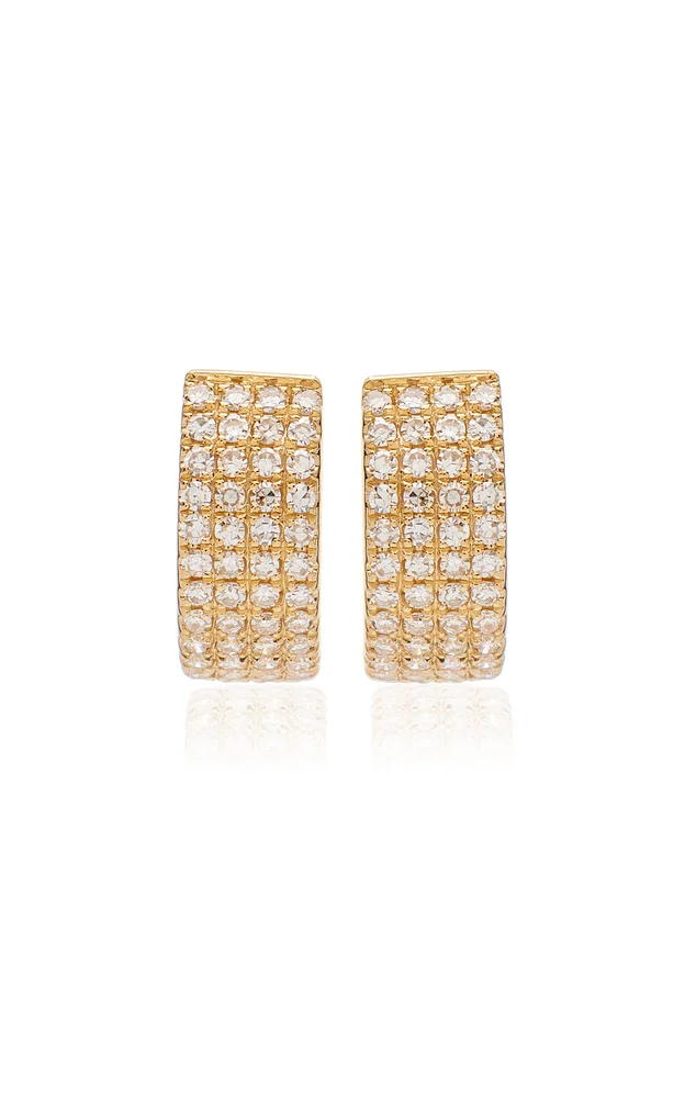 14K Gold Diamond Earrings