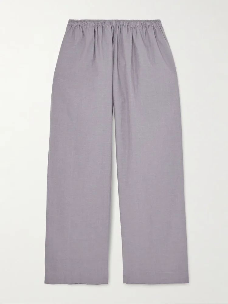 Ease organic cotton straight-leg pants
