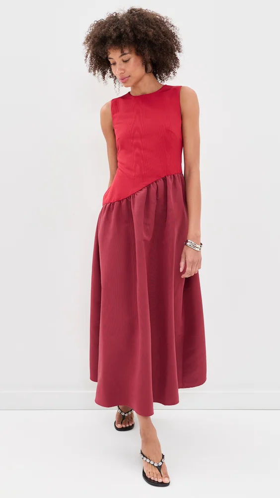 Laurel Moire Midi Dress