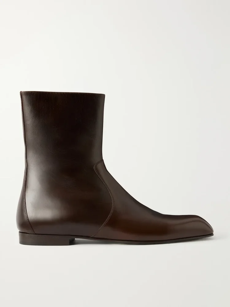 leather ankle boots