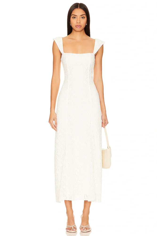 Lace Wide Strap Dress