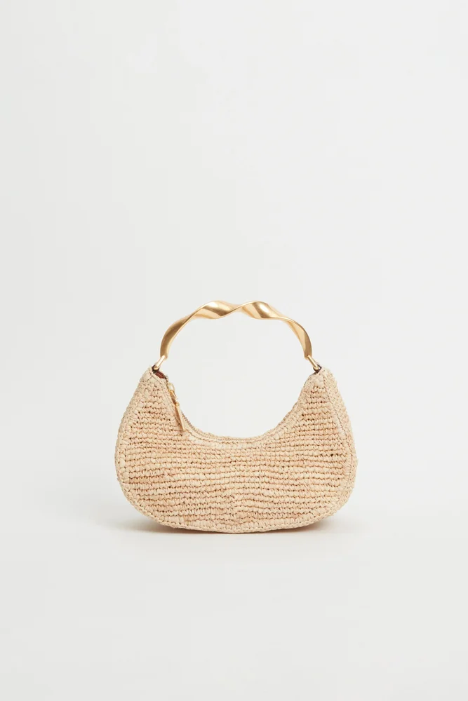 Nixi Raffia Twist Handle Bag