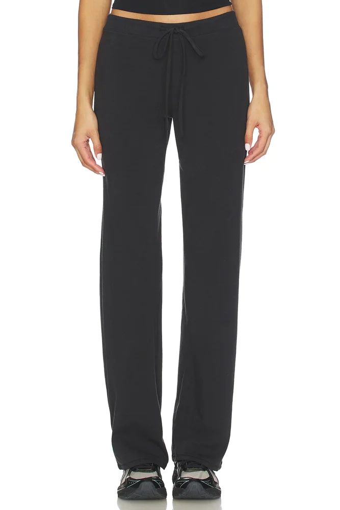 Cotton Jersey Straight Leg Pant