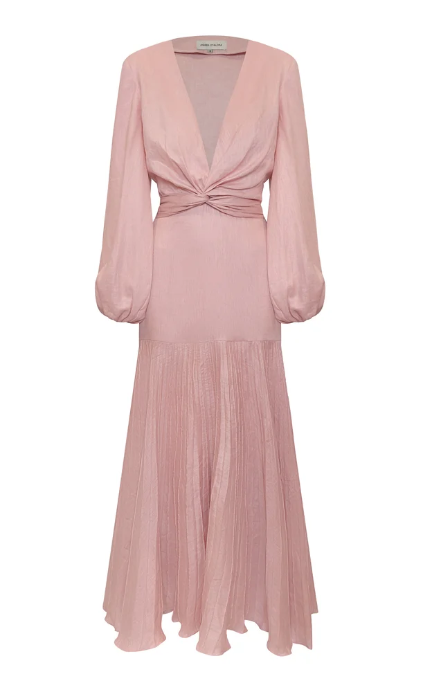 Un Lugar Linen Maxi Dress