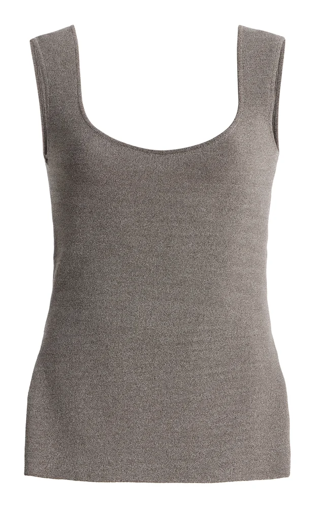 Long Knitted Bustier Top