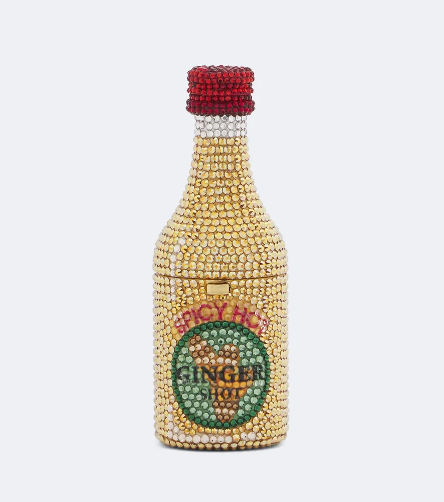 Bottle Ginger Shot Mini embellished clutch