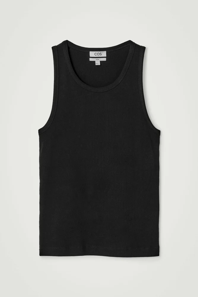 Loose-Fit Sports Tank Top in Dark Gray