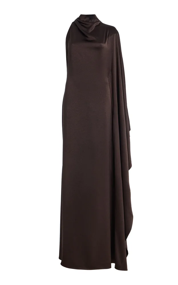 Odaluna Crepe de Chine Maxi Dress