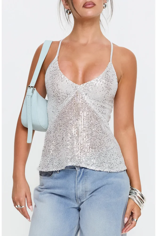 Opaline Sequin Camisole
