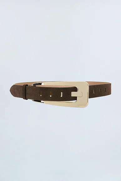 Suede Grande Buckle Belt