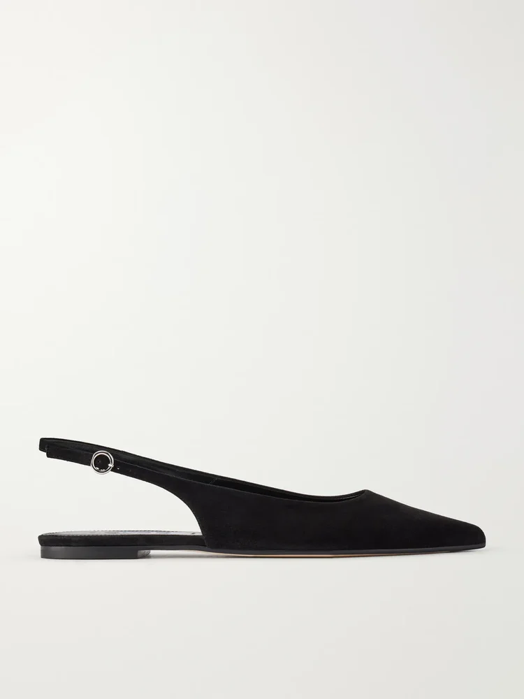 Annora suede slingback flats