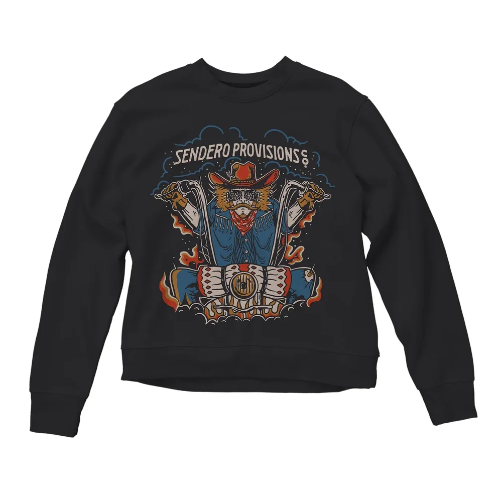 Grab Life Drop Shoulder Sweatshirt - Black