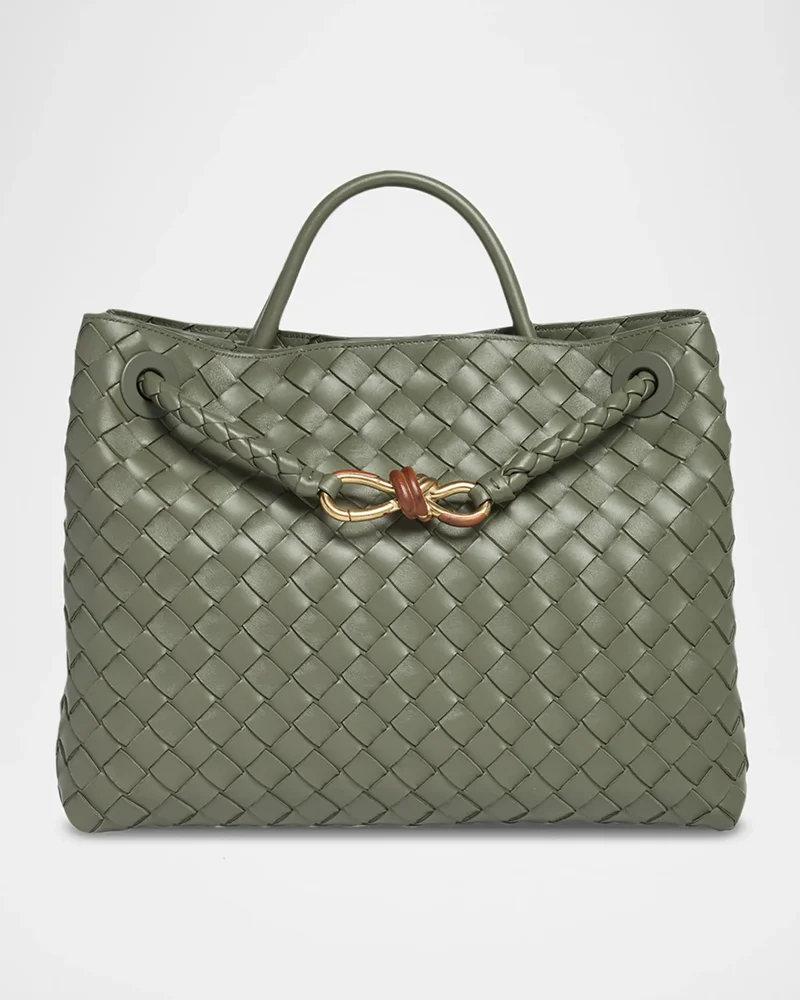 Andiamo Medium Nappa Leather Top-Handle Bag