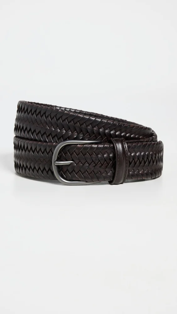 Leather Woven Belt