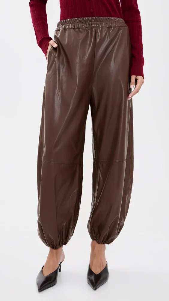 Camryn Faux Leather Balloon Pants