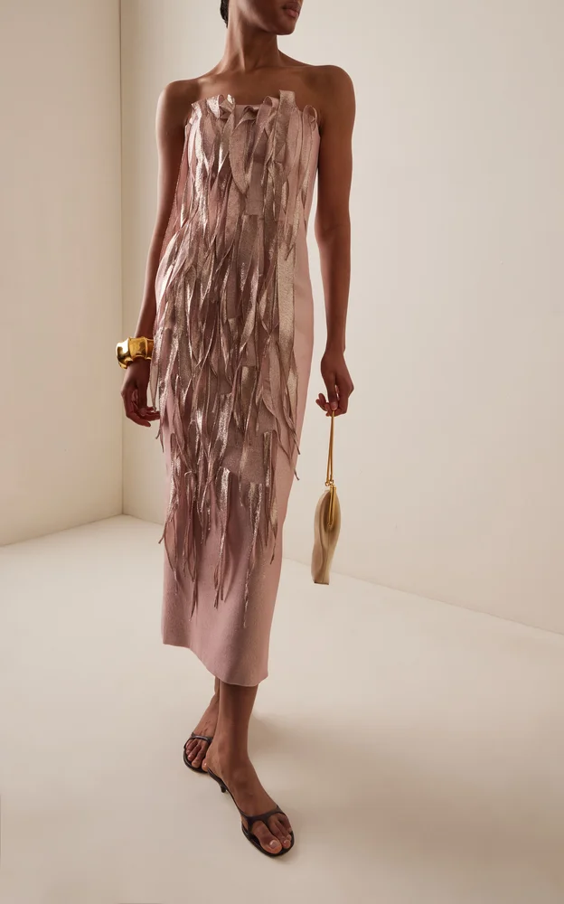 Flame Column Gown
