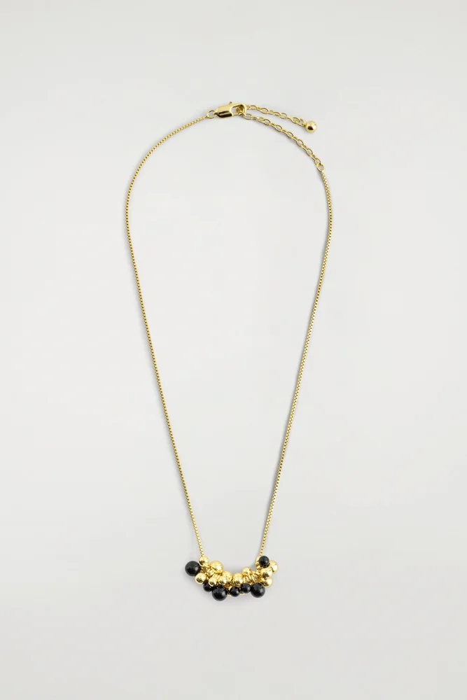 Clustered Beaded Necklace
