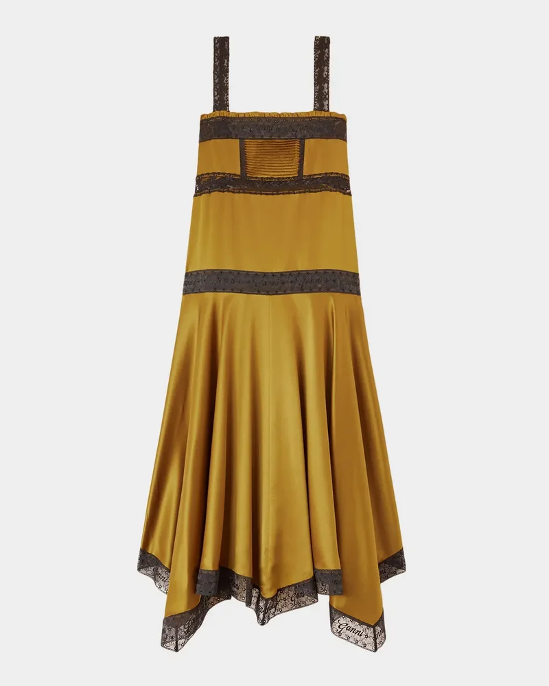 Fluid Satin Long Slip Dress