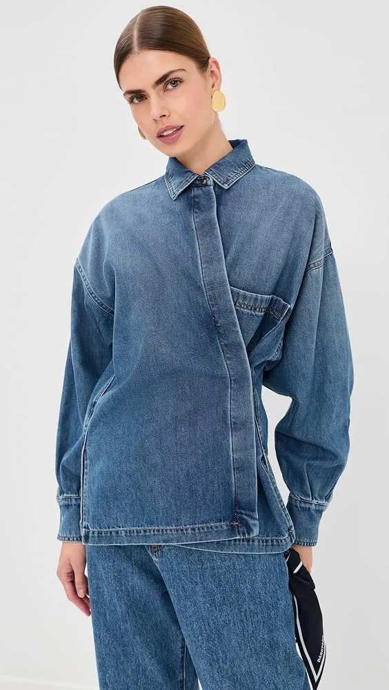 Paola Tencel Denim Wrapped Shirt