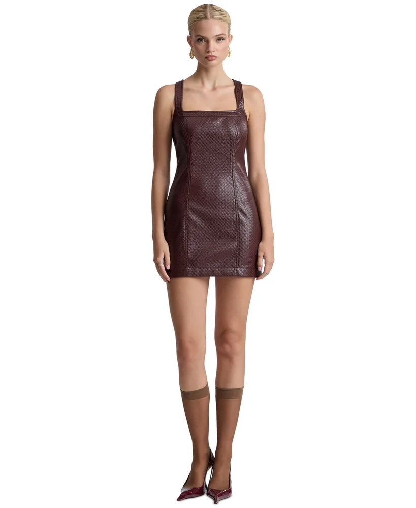 Square-Neck Mini Dress