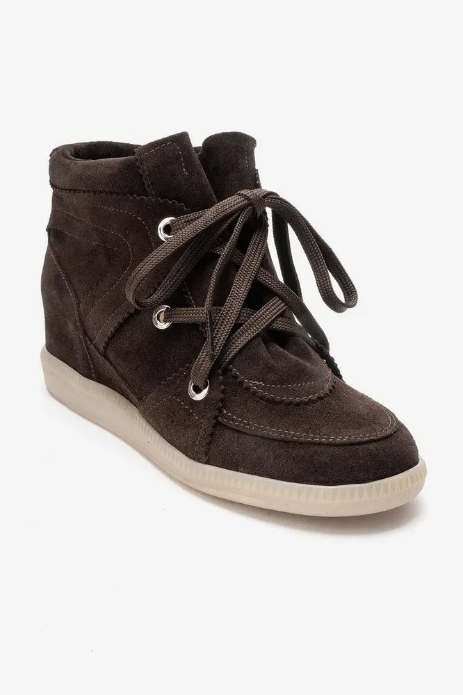 Oleta Leather Lace Up Sneaker Boot
